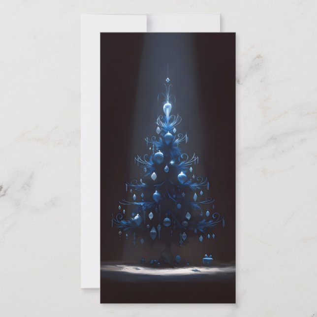 Dunkle ungewöhnliche Weihnachtskarten Feiertagskarte (Vorderseite)