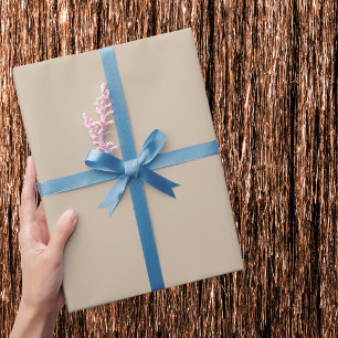 Dunkle Vanilla Solid Color Geschenkpapier