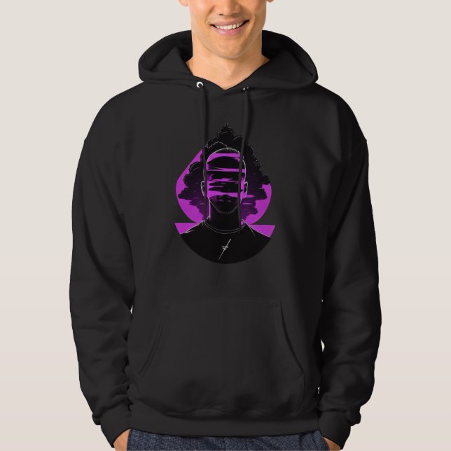 Dunkle Vector Kunst Hoodie (Vorderseite)