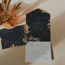 Dunkle Velvet Burgundy-Rose | Herbst Winter Weddin