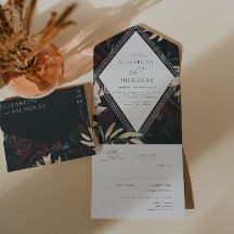 Dunkle Velvet Burgundy-Rose | Herbst Winter Weddin