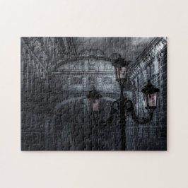 Dunkle Venedig Rain Bridge of Sights at Night Puzzle