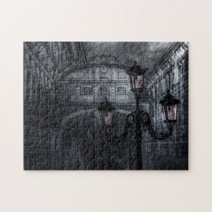 Dunkle Venedig Rain Bridge of Sights at Night Puzzle