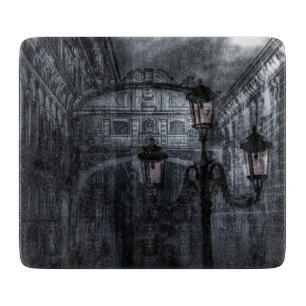 Dunkle Venedig Rain Bridge of Sights at Night Schneidebrett
