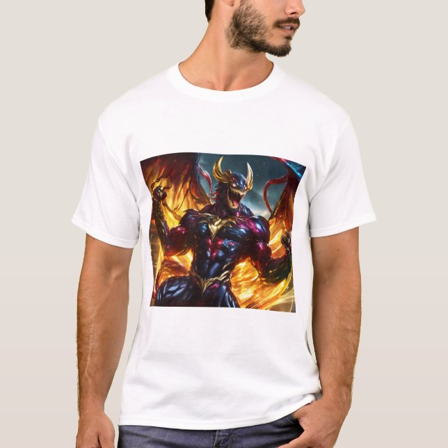 "Dunkle Venom vs Chrome und Gold Silver God Rainbo T-Shirt (Vorderseite)