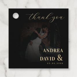 Dunkle verblasste Foto- und Goldverkleidung und Sc Geschenkanhänger