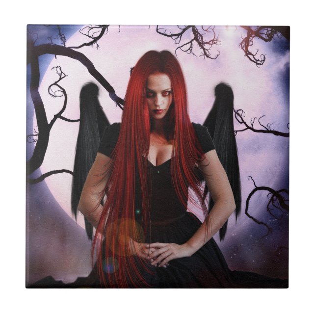 Dunkle Verzauberung Fliese (Vorderseite)