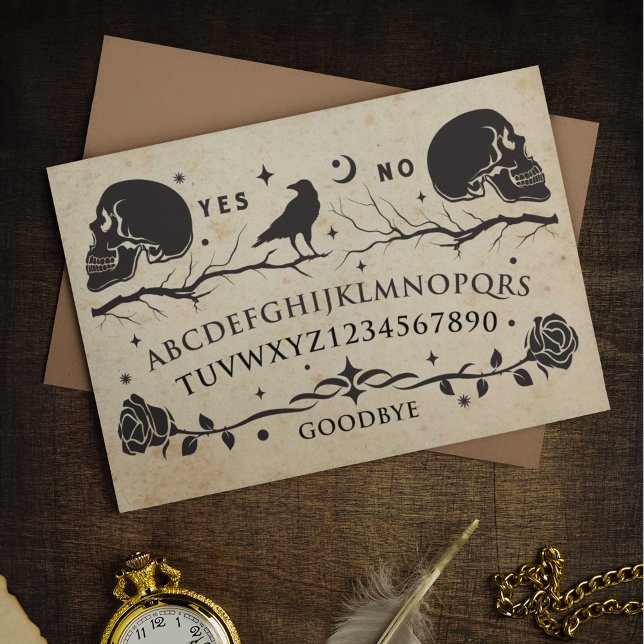 Dunkle Vintage Geistesgespräche Vorstand Raven Dec Seidenpapier (Von Creator hochgeladen)