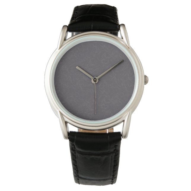 Dunkle violette texturierte Oberfläche mit wirbeln Armbanduhr (Vorderseite)