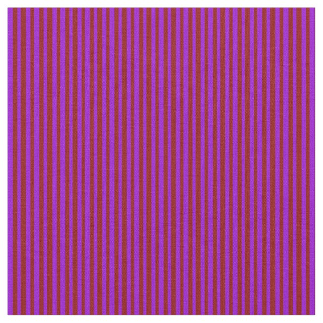 Dunkle violette und dunkelrote Streifen Stoff (Nahaufnahme)