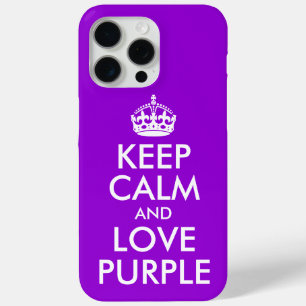Dunkle Violette und Weiß Behaltend Ruhe und Liebe Case-Mate iPhone Hülle