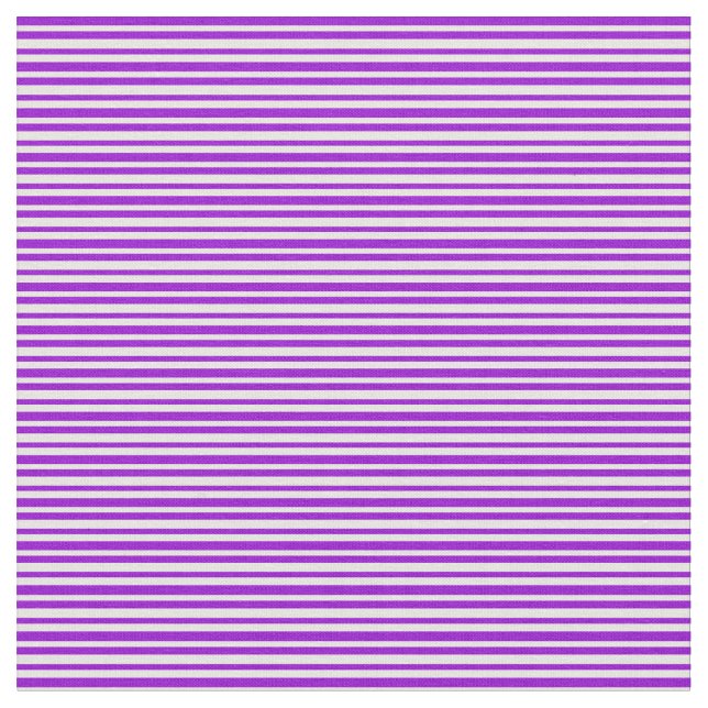 Dunkle Violette und weiße Linien Stoff (Nahaufnahme)