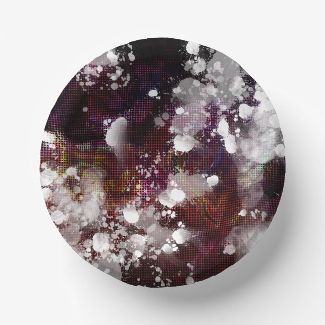 dunkle Vorbereitung Pappteller (Vorderseite)