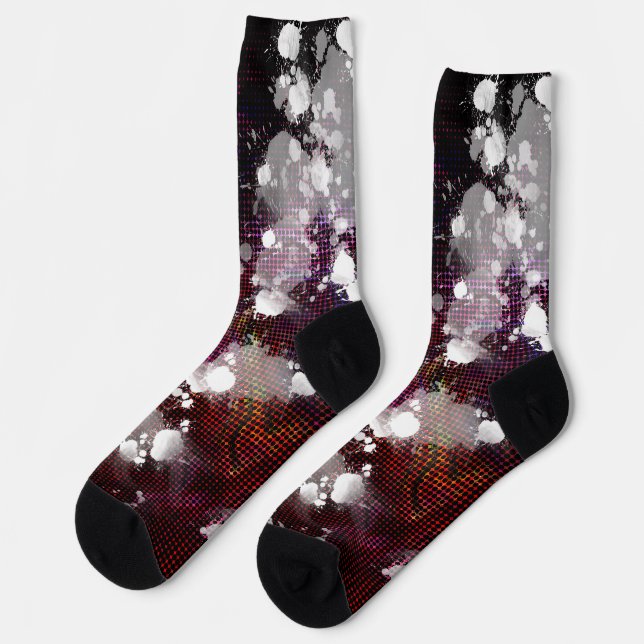 dunkle Vorbereitung Socken (Linkes Detail)