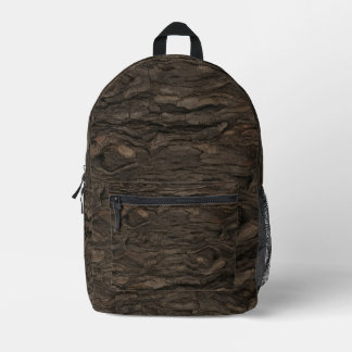 Dunkle Walnussrinde | Robuste Woodland-Jäger-Camou Bedruckter Rucksack
