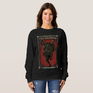 Dunkle Weihnachts Folklorischer Teufel Krampusbeut Sweatshirt