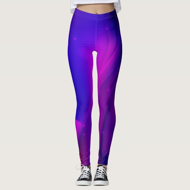 Dunkle Welle Leggings (Vorderseite)