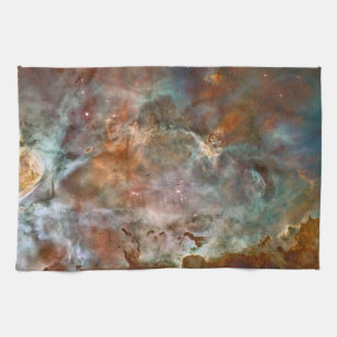 Dunkle Wolken des Carina-Nebels Hubble-Weltraumtel Geschirrtuch