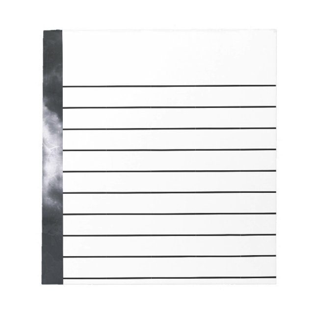 Dunkle Wolken Notizblock (Vorderseite)