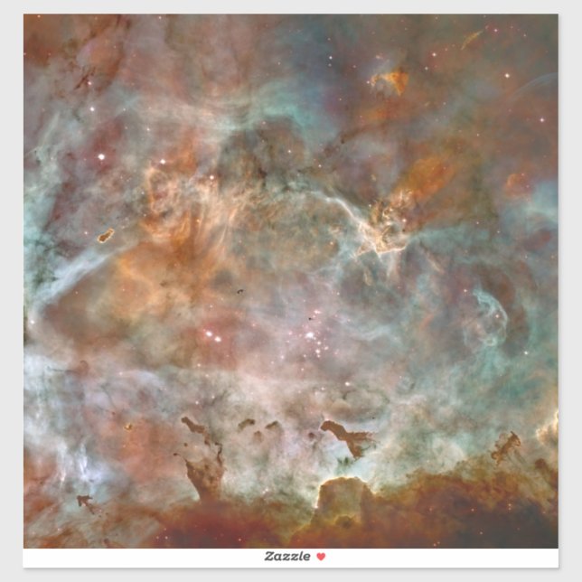 Dunkle Wolken von Carina Nebula Hubble Space Aufkleber (Blatt)