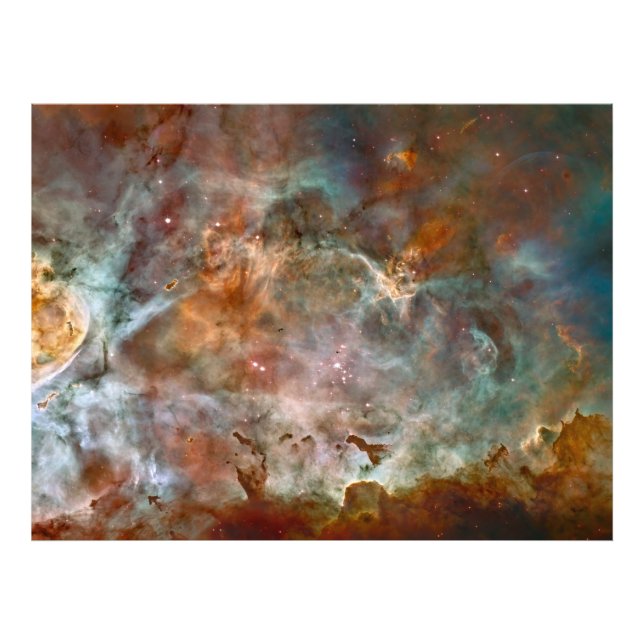Dunkle Wolken von Carina Nebula Hubble Space Fotodruck (Vorne)