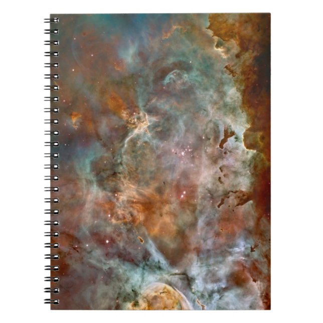 Dunkle Wolken von Carina Nebula Hubble Space Notizblock (Vorderseite)