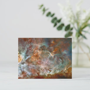 Dunkle Wolken von Carina Nebula Hubble Space Postkarte