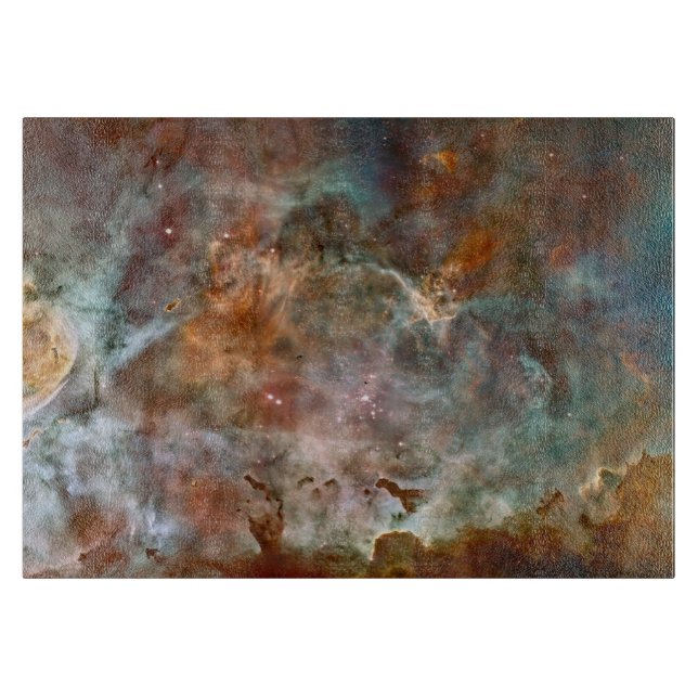 Dunkle Wolken von Carina Nebula Hubble Space Schneidebrett (Vorderseite)