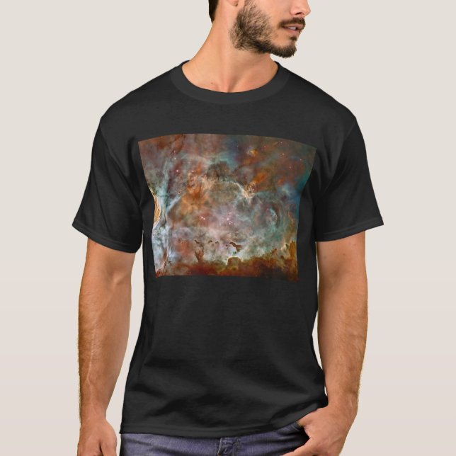 Dunkle Wolken von Carina Nebula Hubble Space T-Shirt (Vorderseite)