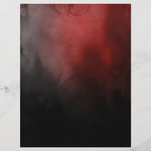 Dunkle Zauberseite mit schwarzen und roten Wasserf (Vorderseite)