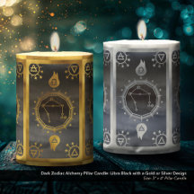 Dunkle Zodiac-Alchimie: Libra Black & Silver