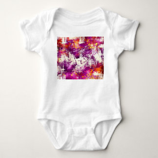 Dunkler abstrakter Klecks Hintergrund Baby Strampler