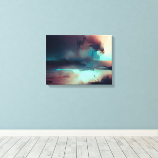 Dunkler abstrakter Kunst Druck Leinwanddruck