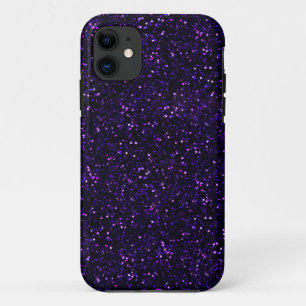 Dunkler Amethyst lila Glitter Case-Mate iPhone Hülle