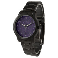Dunkler Amethyst Lila Glitzer