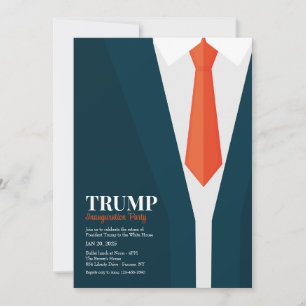 Dunkler Anzug Rote Krawatte Einweihung Party Einladung