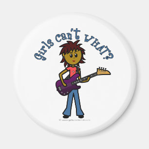 Dunkler Bass-Player Magnet