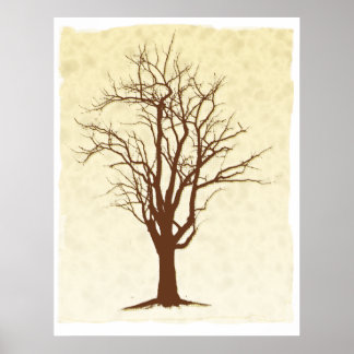 Dunkler Baum Poster