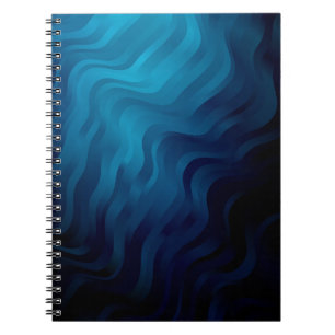 Dunkler BLAU Hintergrund mit Linien. Farbige Illus Notizblock