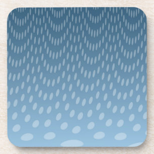 Dunkler Blauer Regen Untersetzer