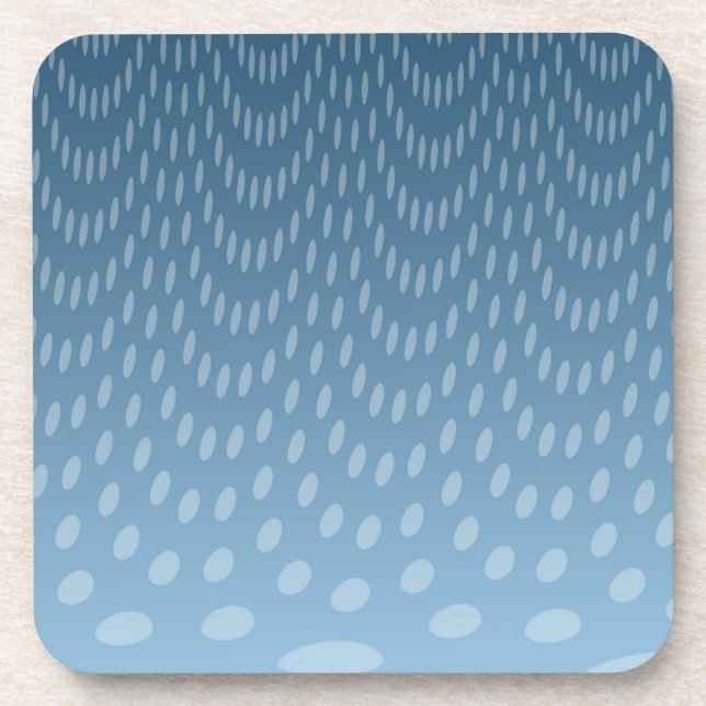 Dunkler Blauer Regen Untersetzer (Vorderseite)