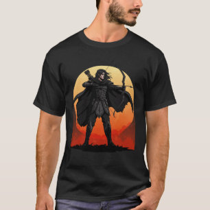 Dunkler Bogenschütze bei Sonnenuntergang T-Shirt