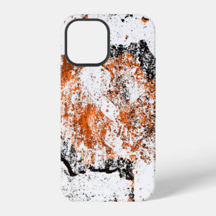 Dunkler brauner Grunge-Hintergrund. Schwarz weiß o iPhone 12 Hülle