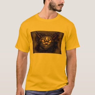 Dunkler Cheshire-Katzen-T - Shirt