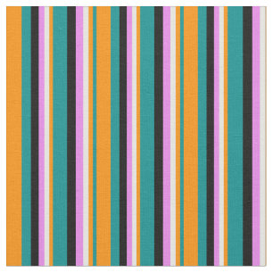 Dunkler Cyan, dunkles Orange, Minzcreme, Violet un Stoff