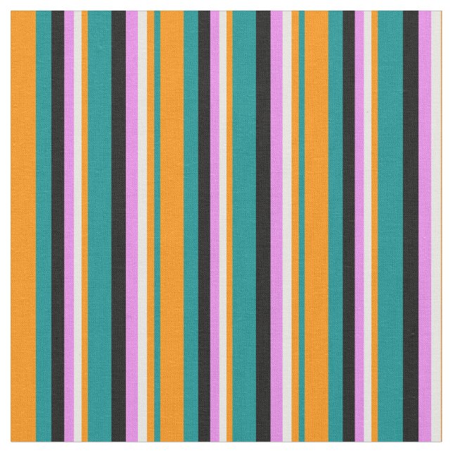 Dunkler Cyan, dunkles Orange, Minzcreme, Violet un Stoff (Nahaufnahme)