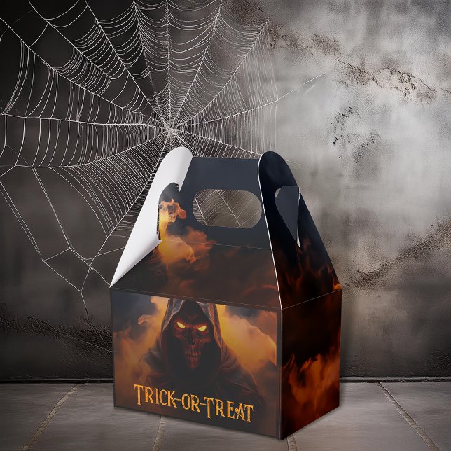 Dunkler Dämon mit orangefarbenem Rauch Geschenkschachtel (Von Creator hochgeladen)