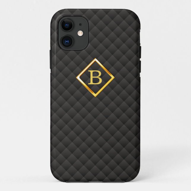 Dunkler Diamant kopiert Monogramm iPhone 5 Fall Case-Mate iPhone Hülle (Rückseite)