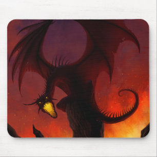 Dunkler Drache Mousepad