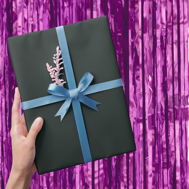 Dunkler Dschungel Grüne Farbe Geschenkpapier (Von Creator hochgeladen)